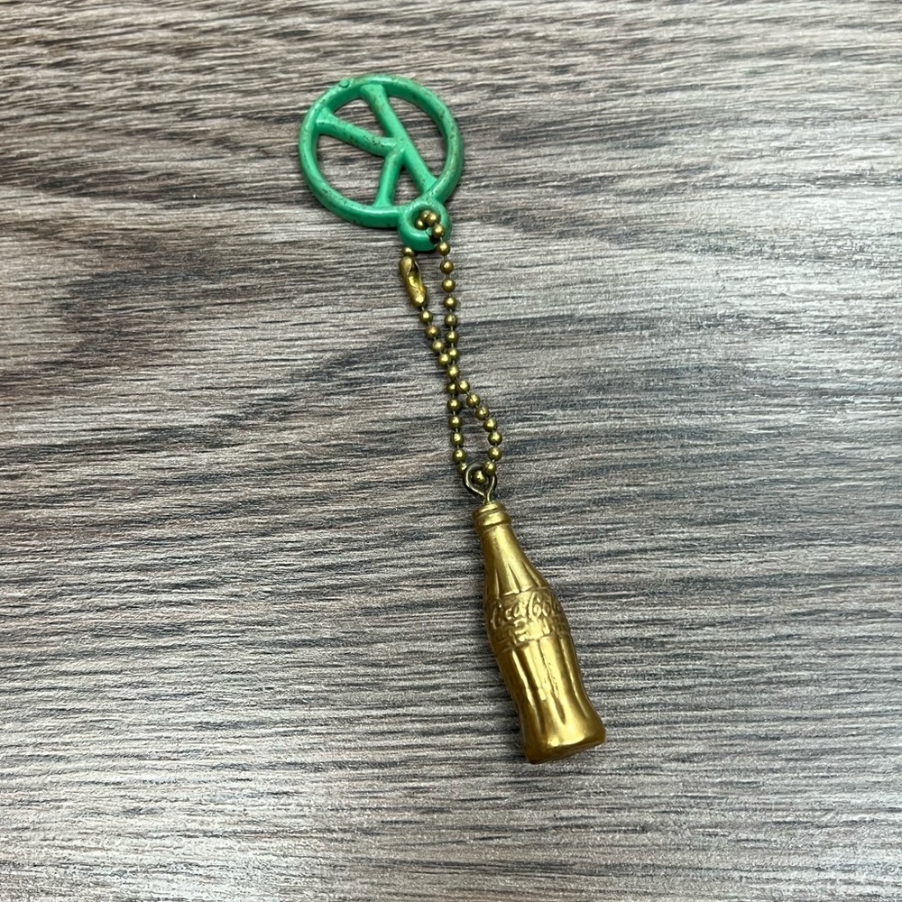 Vintage Coca Cola Coke Bottle Key Chain